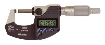 0-1" Coolant Proof Micrometer w/o SPC Data Output Ratchet Stop