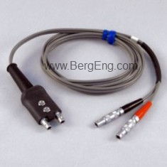 GEIT DA-233 Probe Cable, straight with red/black lemo Connectors, 4 ft. length"