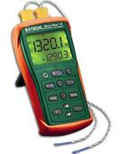 Easyview� Type K Dual Input Thermometer with Dual Readings or with PC Interface