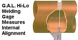GAL Hi-Lo Welding Gauge Stainless Steel