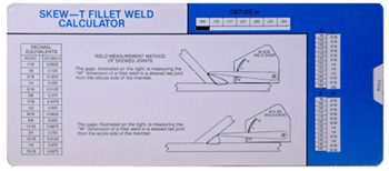 GAL Calculator For Skew-T Fillet Weld Gauge