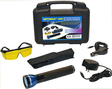 Spectronics OPTIMAX� 450 Rechargeable Blue Light LED Flashlight