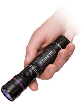 Spectronics OLX-365 High intensity Flashlight w/ Clear Filter