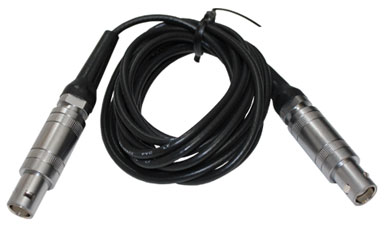Berg Orange Quality RG174 Ultrasonic Flaw Cable, Lemo 00 Straight to Microdot, 4 ft