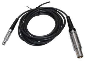 Waygate Krautkramer MPKL 2 Ultrasonic Flaw Probe Cable, Lemo-00 to Lemo-1, 6.5 ft