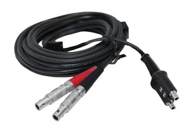 Waygate Krautkramer DA233 Ultrasonic Cable, Dual Lemo-00 to Lemo-00 Double Plug, 4.9 ft