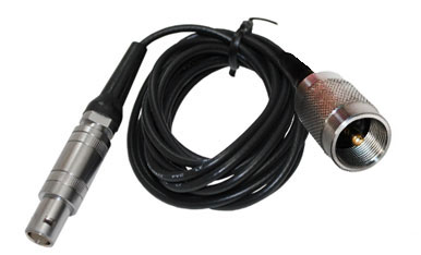 Waygate Krautkramer PKI 2 Ultrasonic Flaw Probe Cable, UHF to Lemo-1, 6.5 ft