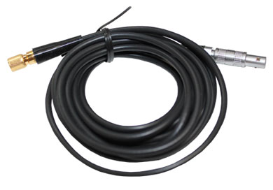 Waygate Krautkramer C-022 RG174 Ultrasonic Flaw Probe Cable, Microdot to Lemo-00, 6 ft