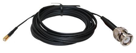 Waygate Krautkramer C-047 Ultrasonic Flaw Probe Cable, Mini Microdot to BNC, 6 ft