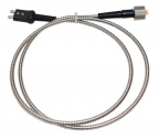 Waygate Krautkramer KBA535 Ultrasonic Thickness Cable, Dual Mini-Lemo to Lemo-00 Double Plug, 4.9 ft