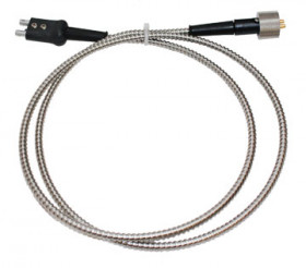Waygate Krautkramer KBA535 Ultrasonic Thickness Cable, Dual Mini-Lemo to Lemo-00 Double Plug, 4.9 ft