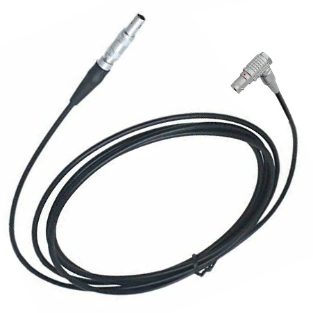 Waygate Krautkramer Ultrasonic Cable, Lemo 00 Straight to Lemo 00 Right Angle, 6 ft