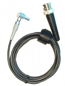 Waygate Krautkramer CBL-822 RG174 Ultrasonic Cable, Right Angle Lemo 00 to BNC Cable, 6 ft