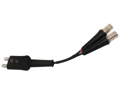 Waygate Krautkramer Ultrasonic Adapter, Dual Lemo 00 Double Plug to Dual BNC Male