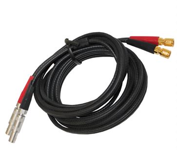 Waygate Krautkramer Ultrasonic Probe Cable, Dual Lemo 00 to Dual Microdot, 6 ft
