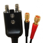 Waygate Krautkramer KBA532 Ultrasonic Thickness Cable, Lemo 00 Double Plug to Dual Microdot, 6 ft