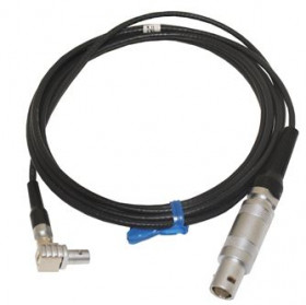 Waygate Krautkramer Ultrasonic Probe Cable, Single Lemo 01 Straight to Lemo 00 Right Angle, 6 ft
