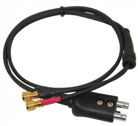 Waygate Krautkramer KBA531 Ultrasonic Probe Cable, Lemo 00 Double Plug to Dual Microdot, 2 ft