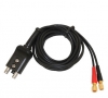 Waygate Krautkramer KBA532 Ultrasonic Thickness Cable, Lemo 00 Double Plug to Dual Microdot, 6 ft