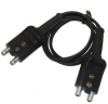 Waygate Krautkramer KBA533 Ultrasonic Probe Cable, Lemo 00 Double Plug, 2 ft