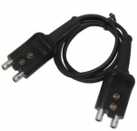 Waygate Krautkramer KBA533 Ultrasonic Probe Cable, Lemo 00 Double Plug, 2 ft