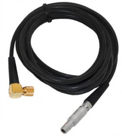 Berg RG174 Ultrasonic Probe Cable, Lemo 00 Straight to Microdot Right Angle, 6 ft