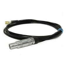Waygate Krautkramer MPKM 2 Ultrasonic Flaw Probe Cable, Microdot to Lemo-1, 6.5 ft