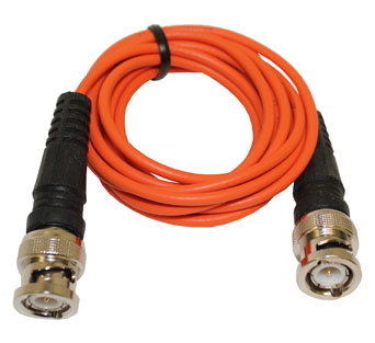 Berg Orange Quality RG174 Ultrasonic Flaw Cable, BNC to BNC, 6 ft