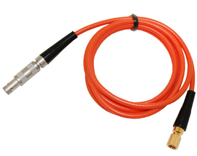 Berg Orange Quality Ultrasonic Flaw Cable, Lemo 00 Straight to Microdot, 3 ft