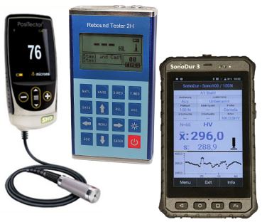 Portable Hardness Testers: Wilson, Rockwell, Data Loggers