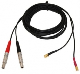 Waygate Krautkramer RG174 Ultrasonic Probe Cable, Dual Lemo 00 Straight to Dual Mini Microdot, 6 ft