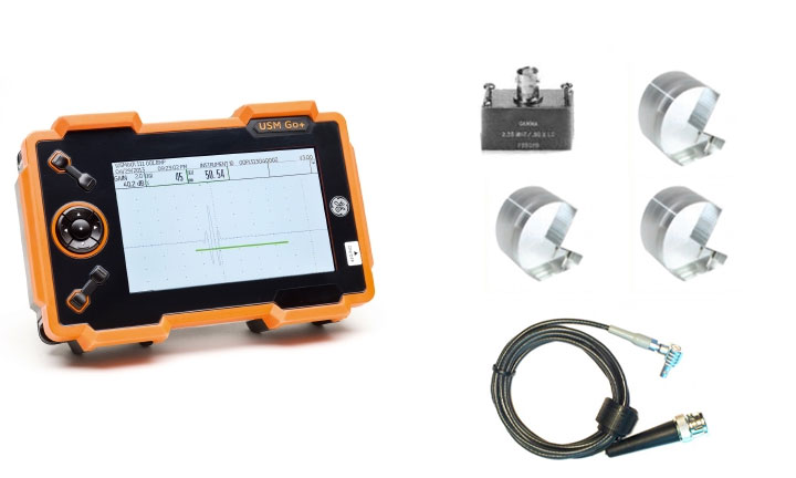 Waygate Krautkramer USM Go+ Ultrasonic Flaw Detector AWS Weld Kit