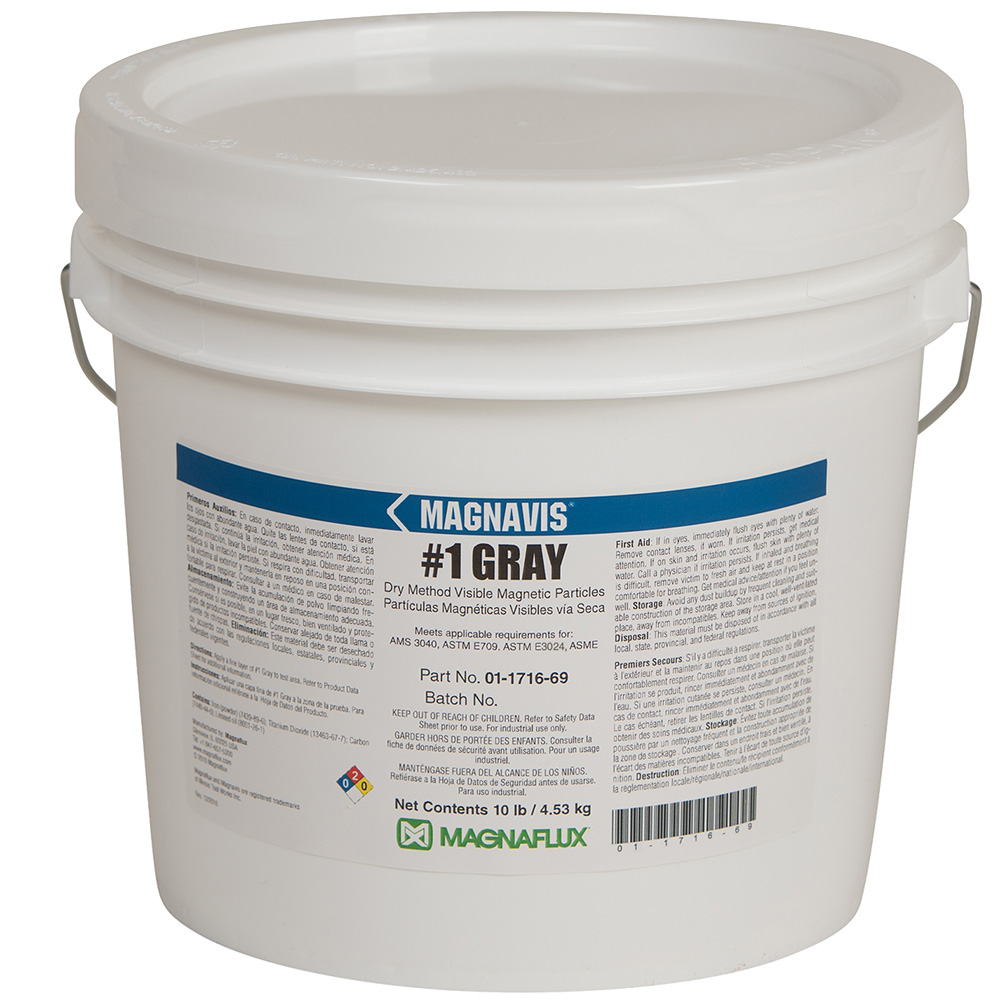 MagnaFlux Magnavis Dry Method Non-Fluorescent Magnetic Powders - #1 Gray
