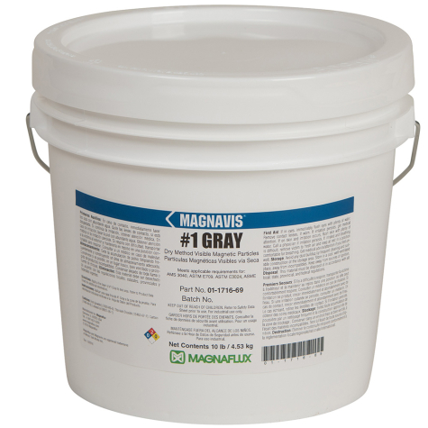 MagnaFlux Magnavis Dry Method Non-Fluorescent Magnetic Powders - #1 Gray