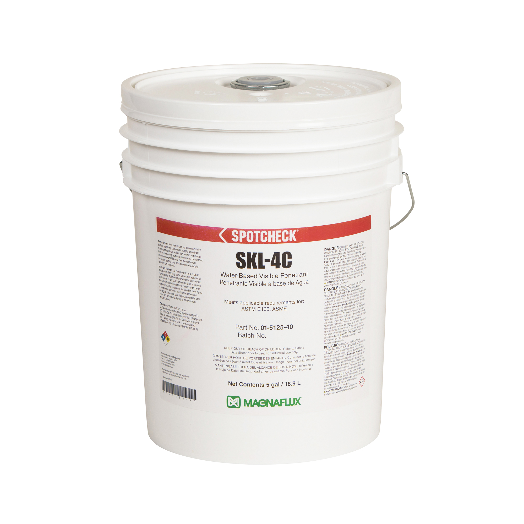 MagnaFlux Spotcheck SKL-4C Water-Based Visible/Fluorescent (Dual-Purpose) Penetrant