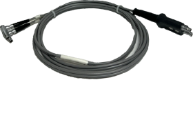 Waygate Krautkramer Dual Lemo 00 Right Angle to Double Plug Dual Lemo 00 RG174 6' Cable , 6 ft
