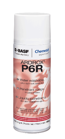 Chemetall Ardrox P6R Water Washable & Solvent Removable Red Dye Penetrant