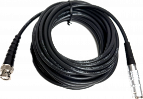 Berg BNC Straight to Lemo 1 Straight (FFA.1E.250.CLAD62Z) male (1.5mm) (waterproof Lemo 01) 20'