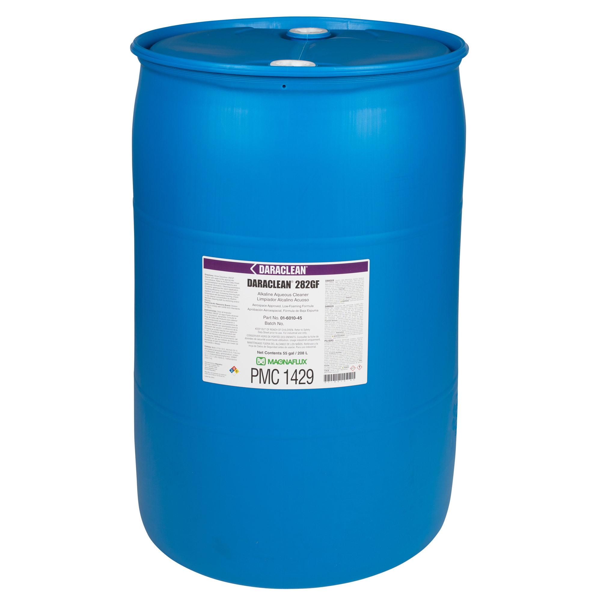 MagnaFlux Daraclean 282GF (Glycol-Free)Alkaline  Aerospace Cleaner 55 Gallon Drum