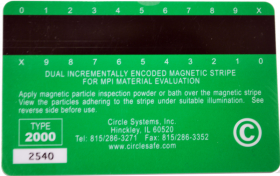 Circle Systems Magnetic Stripe Cards - Type 2000