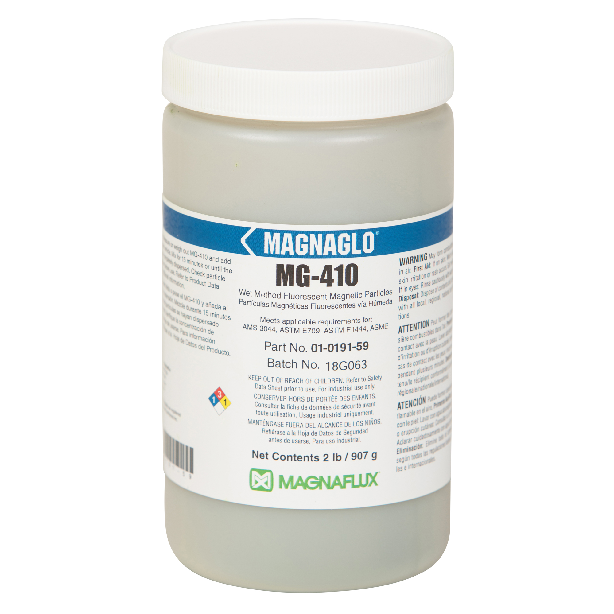 MagnaFlux Magnaglo MG-410 Wet Method Fluorescent Magnetic Powder