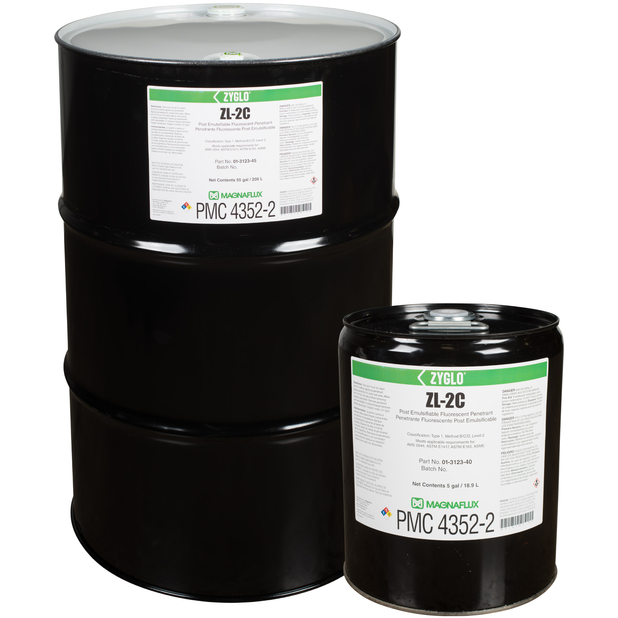 MagnaFlux Zyglo ZL-2C Level 2 Post Emulsifiable Fluorescent Penetrant