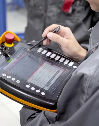 Person using calibrationdevice