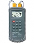 Extech Type J/K, Dual Input Thermometer with Alarm