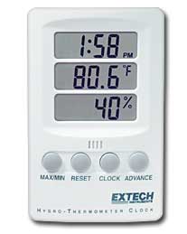 Extech Hygro-Thermometer Clock