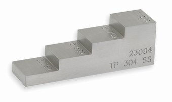 Waygate Krautkramer 4-Step Block Inch Type 304 Stainless Steel