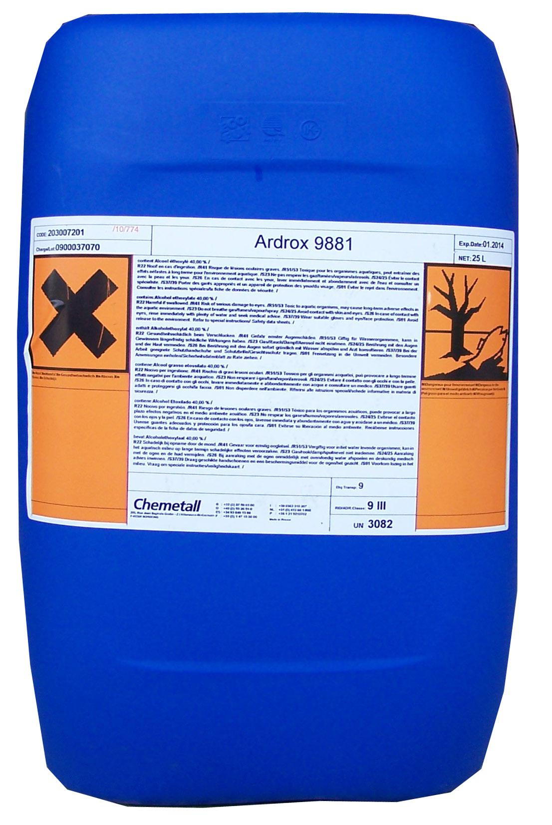 Chemetall Ardrox 9881 Hydrophilic Remover