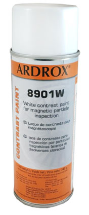 Chemetall Ardrox 8901W White Contrast Paint 12 Can Aerosol Case