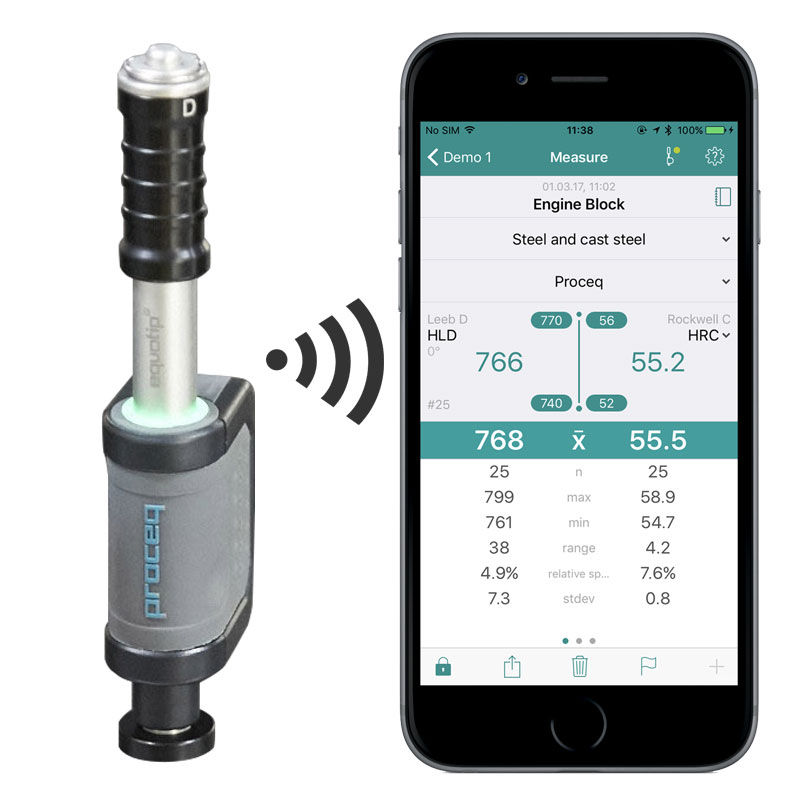 Proceq Equotip Live Leeb D Portable Hardness Tester