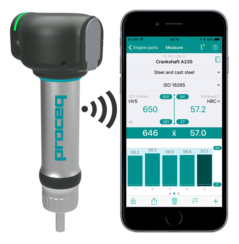 Proceq Equotip Live UCI Portable Hardness Tester